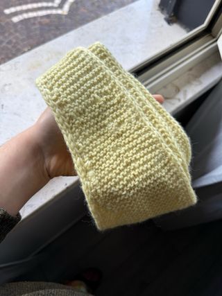 Sciarpa in lana fatta a mano