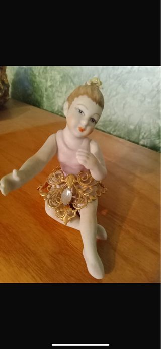 Statuina ballerina Doca Argenti