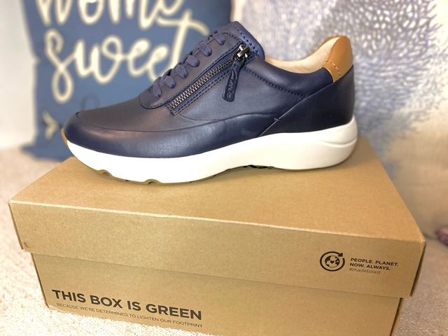 Zapatillas Clarks Tivoli Zip Piel Azul Marino