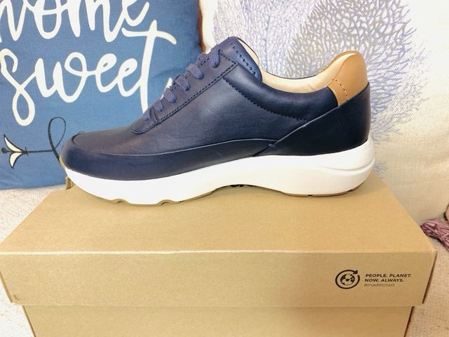 Zapatillas Clarks Tivoli Zip Piel Azul Marino