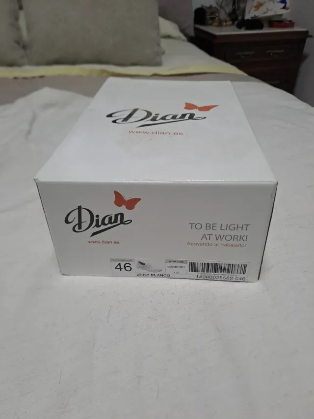 Zapatos de trabajo Dian Talla 46 Blancos