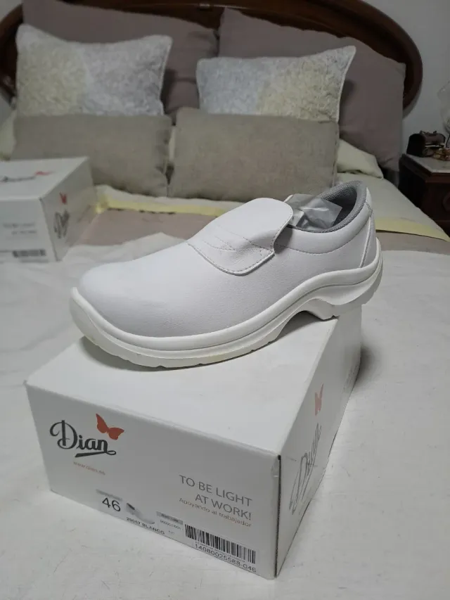Zapatos de trabajo Dian Talla 46 Blancos