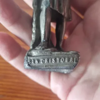 Figura San Cristóbal Montpic Barcelona Antigua