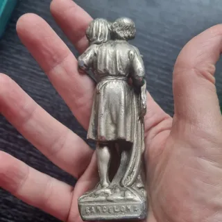 Figura San Cristóbal Montpic Barcelona Antigua