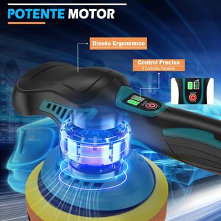 Pulidora Orbital Batería 21V 4.0Ah 6000RPM