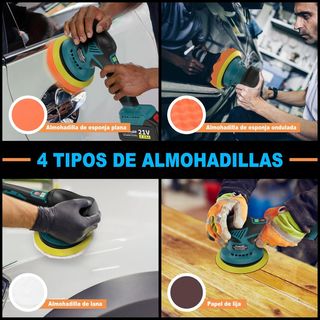 Pulidora Orbital Batería 21V 4.0Ah 6000RPM