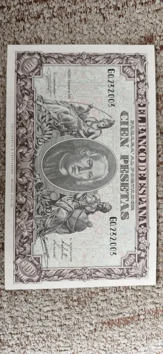 Billete 100 pesetas Banco de España 1940