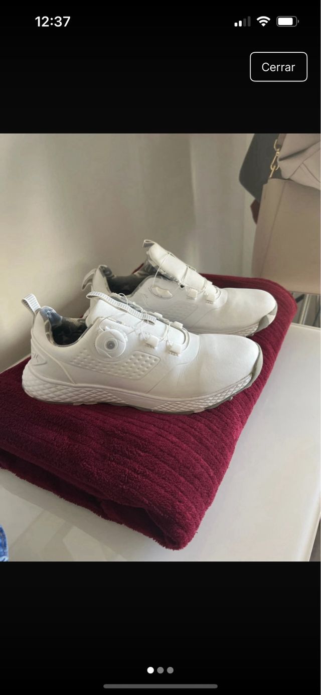 Zapatos de golf blancos talla 39