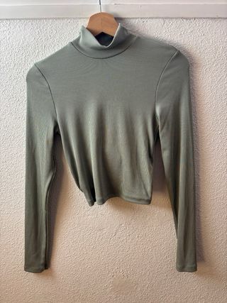 Camiseta manga larga con espalda descubierta