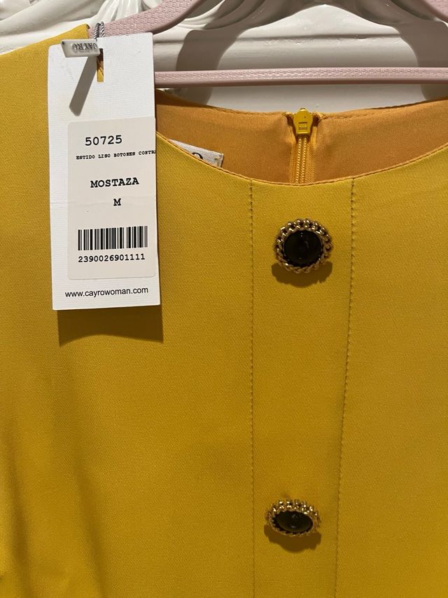 Vestido Cayro amarillo talla M