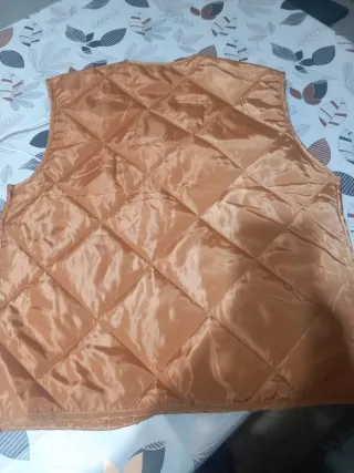 Chaleco acolchado naranja mujer
