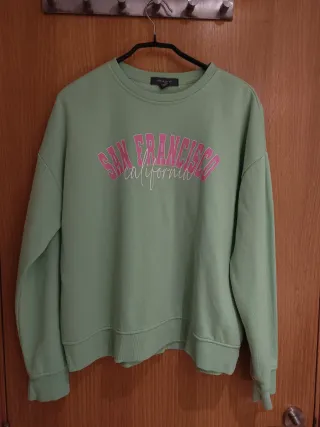 Sudadera Primark verde San Francisco California