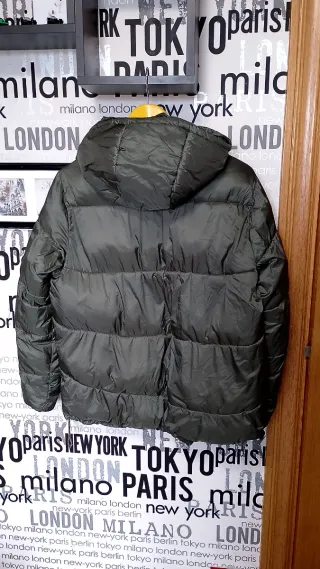 Cazadora parka verde mujer