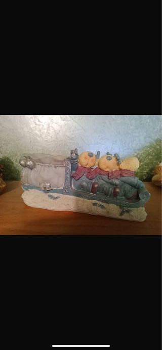 Decorazione renne Natale slitta