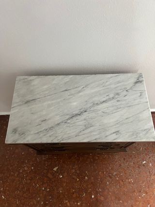 2 Comodini in Legno e Marmo