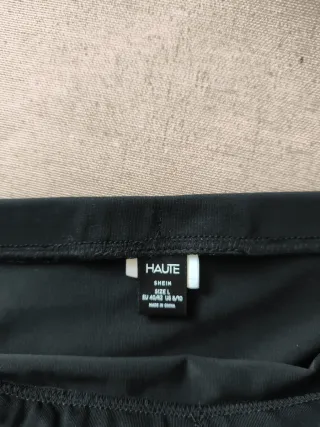 Falda larga lycra mujer negra