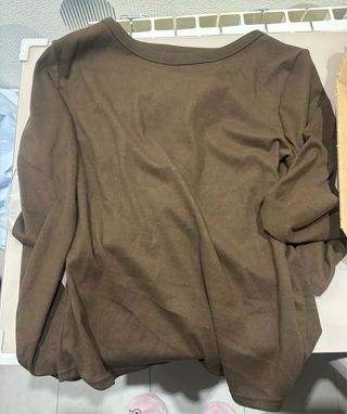 Camiseta marrón talla M nueva