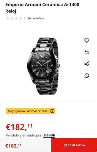 “Reloj” Emporio Armani Cerámica Ar1400