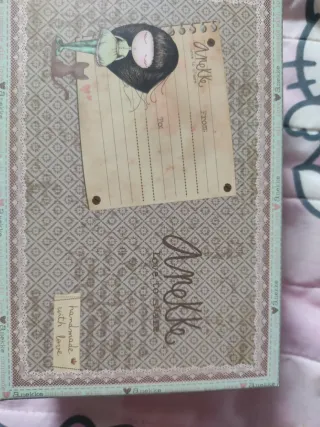 Monedero Anekke beige y verde