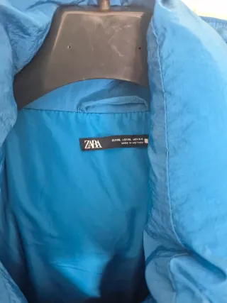 Cazadora Zara Hombre Azul