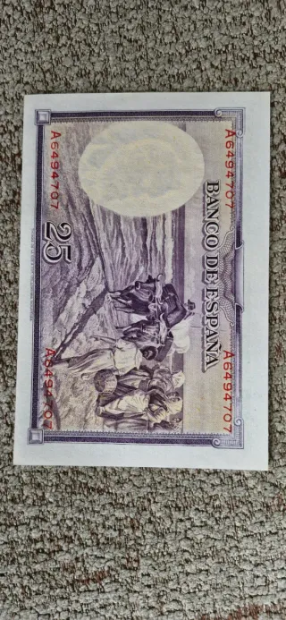 Billete 25 Pesetas 1936 Banco de España