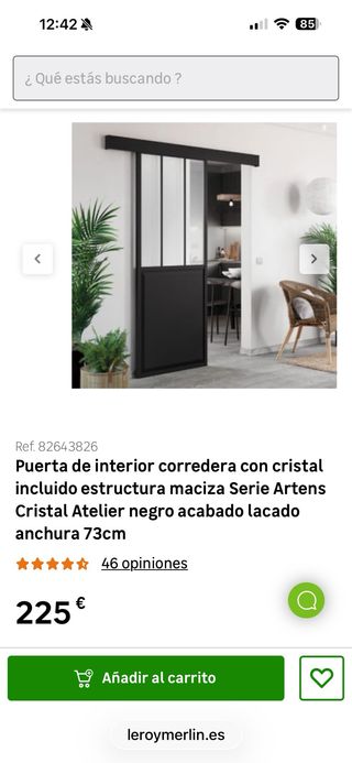 Puerta corredera Leroy Merlin