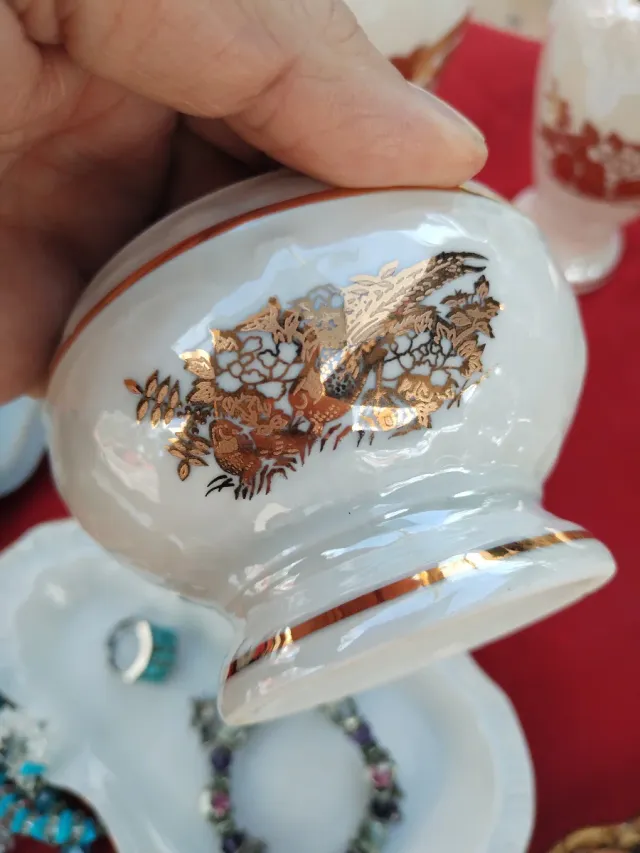 Jogo de tocador antigo Sanbo