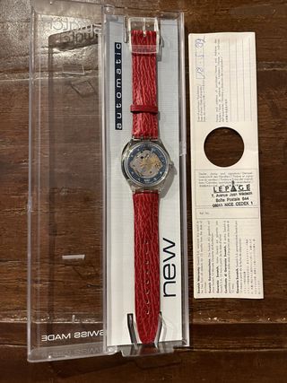 Swatch Automatico SAK101 Red Ahead 1992 Nuovo