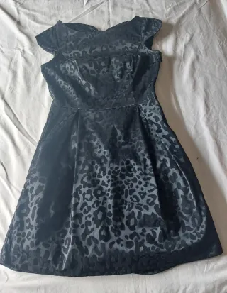 Vestido estampado animal print  de  Blanco