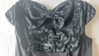 Vestido estampado animal print  de  Blanco