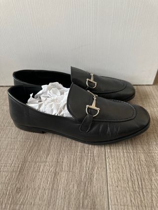 Mocasines Ulanka Negros con Hebilla