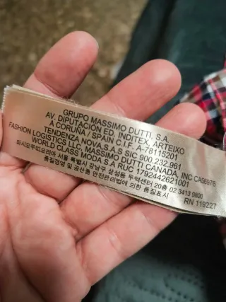 Camisa cuadros Massimo Dutti