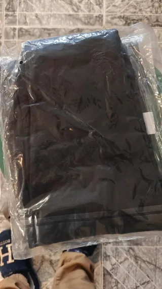 Calzón largo algodón negro talla M