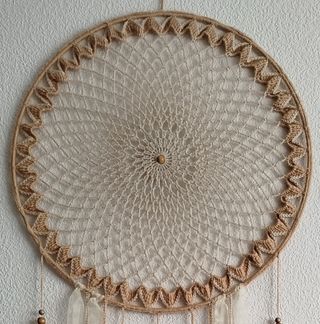 Atrapasueños gigante 50 cm x largo 1metro 40 beige