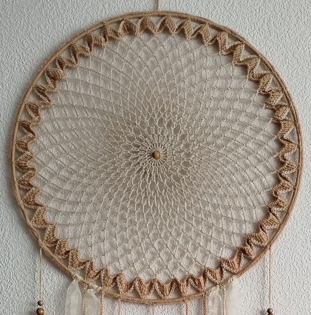 Atrapasueños gigante 50 cm x largo 1metro 40 beige