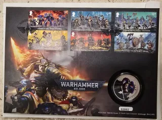 Moneda y sellos Warhammer 40.000 y Aos