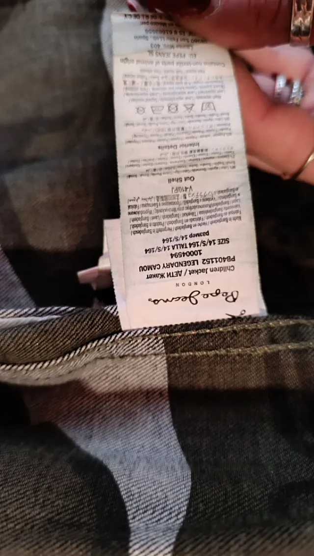 Cazadora vaquera niño