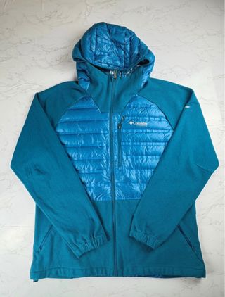 Chaqueta Columbia Híbrida Azul/Verde