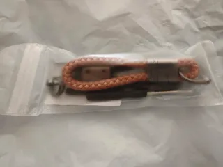 2 Llaveros Cuero Trenzado Nuevos