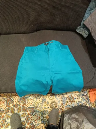 Pantalón corto color teal