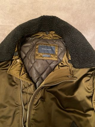 Cazadora bomber Zara Man con cuello borreguito