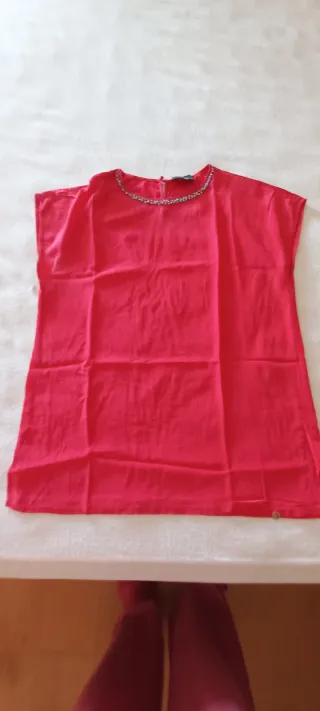 Liu Jo Top Vermelho com Brilhos