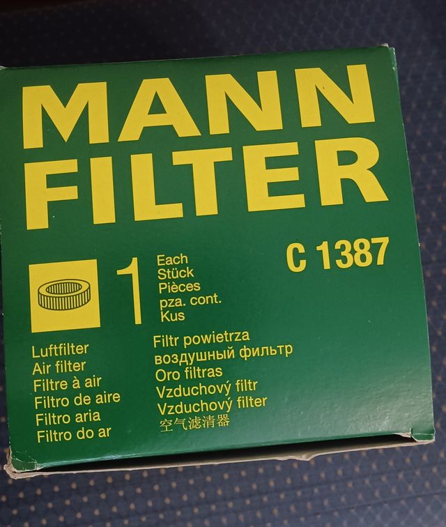 Filtro de aire MANN C 1387