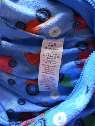 Pigiama bambino trattore taglia 8