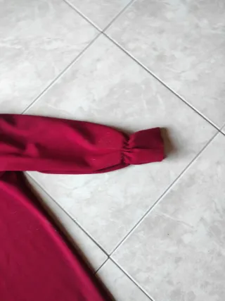 Vestito donna rosso manica lunga