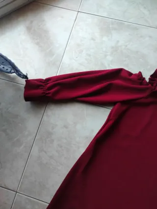 Vestito donna rosso manica lunga