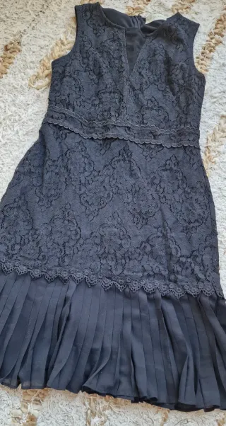 Vestido Negro Fiesta Top Queens T S