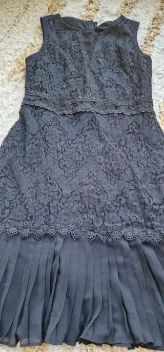 Vestido Negro Fiesta Top Queens T S