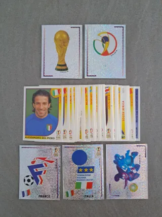 48 figurine Panini Mondiali Corea 2002