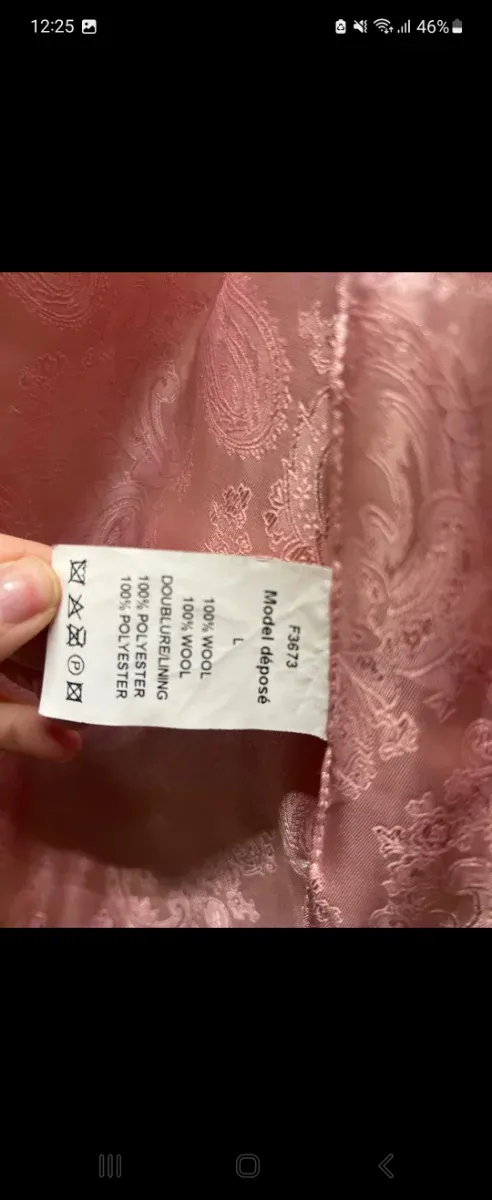 Chaleco pelo zorro rosa talla 40